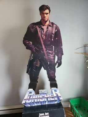 - The Punisher Movie Cardboard Advertisment And 23 Comics